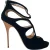 Jimmy Choo sandalen met uitgesneden details en hakken in zwart suède.