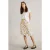 White Stuff Evie Linen Blend Skirt Yellow Print