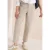 Cecil Dames Mid Waist broek met wijde pijpen in casual pasvorm in Beige