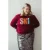 Pinned by K Curve sweater donkerrood