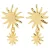 PILGRIM gold plated oorbellen Lyricus