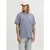 JACK & JONES ORIGINALS relaxed T-shirt met backprint grijs