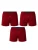 Erdem Boxershorts  cranberry / zwart / wit