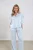 Nukus Taylor Top Shiny Nks01131 T-shirt Korte Mouw 312 Cloudy