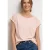 Street One Dames Shirt met ronde hals en rimpels in Roze