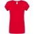 JHK Dames/Dames Sicilia V Hals T-shirt (Rood)