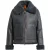 Parajumpers Gialean Special Phantom Donkergrijze Leren Jas