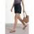 High Waist shorts met riem