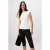 TRENDYOLMİLLA Dames Beige Effen Kort Regular fit T-shirts