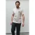 Kultivate regular T-shirt met backprint beige