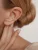 Hey Happiness Oorbellen ‘Glow Cuff’  zilver