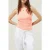 10DAYS Tank Top Rib Fluor Coral