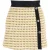 Maje Jaune minirok van gele katoenen tweed