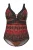 Ulla Popken Badpak  rood / donkerrood