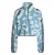 Vrouwelijke crop kwart rits fleece adidas Essentials 3-Stripes