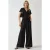 Wijde Croptop Jumpsuit met V-hals