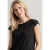 Street One Dames Shirt met afhangende schouders en gehaakte details in Zwart