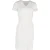 Boss V-hals nauwsluitende jurk in witte viscose