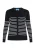 SANIKA Gebreid vest  zwart / wit
