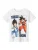 NAME IT Shirt ‘NKMjes Dragon’  beige / blauw / oranje / wit