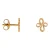 Label Kiki gold plated oorbellen Lotus Studs