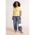 Trendyol Curve Dames Geel Effen Kort Getailleerd Grote maten Blouses