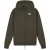 Malelions Sport Logo Raglan Zip Hoodie | Moss