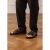 Manfield leren slippers zwart