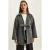Textuur Oversized V-hals Cardigan met Striksluiting