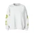 PIECES katoenen oversized sweater met tekst – grijs