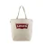 Levi’s shopper met logo ecru/rood