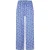 Vero Moda Damesbroek van Lycra met bloemenprint en wijde pijpen (Dresden Blauw)