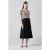 LK Bennett Serina Striped Midi Dress Black/white