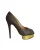 Charlotte Olympia Peep-Toe Platform Pump in Grijs Leder