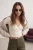 TRENDYOLMİLLA Dames Ecru Effen Lang Getailleerd Blouses