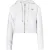 Mymo Bijgesneden hoodie met rits Dames wit