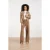 Smashed Lemon Stretch pantalon met wijde pijpen |
