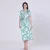 Macro Flower Print MIDI-shirt- Jurk