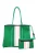 NAEMI Shopper  grasgroen / rosa / zwart / wit