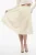 Hoog getailleerde cirkelblouse in beige