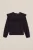 WE Fashion – Meisjes blouse met structuur – Regular fit – Zwart – Katoen –