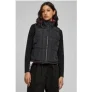 Urban Classics Ladies Reversible Cropped Puffer Vest Black/fuchsia