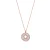 Luxenter Ketting in Brilliant Metal en Zirconia legering, afgewerkt in 18 karaat roségoud – Lypil