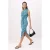TRENDYOLMİLLA Dames Blauw Stippen Midi Mouwloos Avond / Dagelijks Bodycon Jurken
