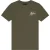 Malelions Junior Striped Signature T-Shirt | Moss Green/Beige