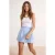 TRENDYOLMİLLA Dames Blauw Effen Kort / Mini Skort Rokken