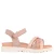 Graceland imitatieleren sandalen met profielzool en glitters roze