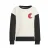 Coolcat colourblock sweater met printopdruk Ace off-white/zwart