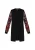 faina Gebreid vest  rood / zwart / transparant