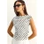 Aangepaste Coltrui Blouse met Bolletjesprint
